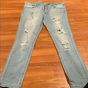 Torn jeans